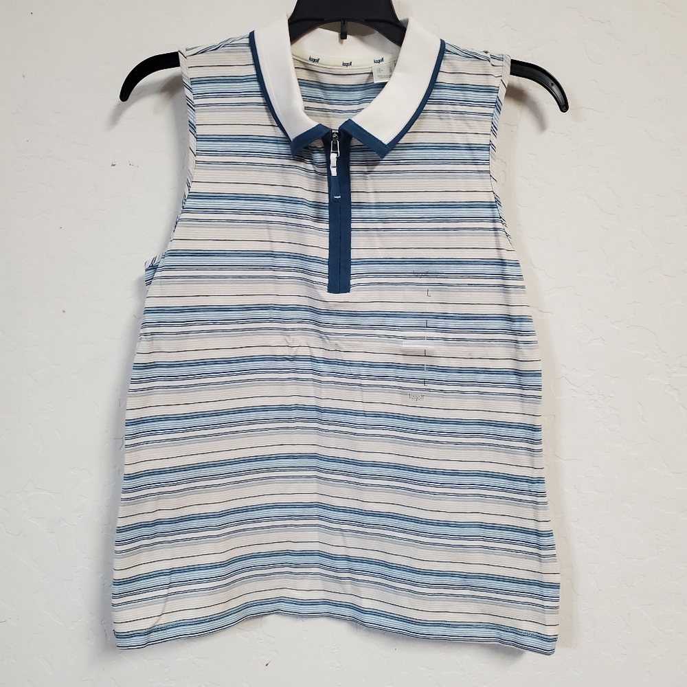 Liz Claiborne GOLF Shirt with Zipper. Size Large. NEW with Tags.